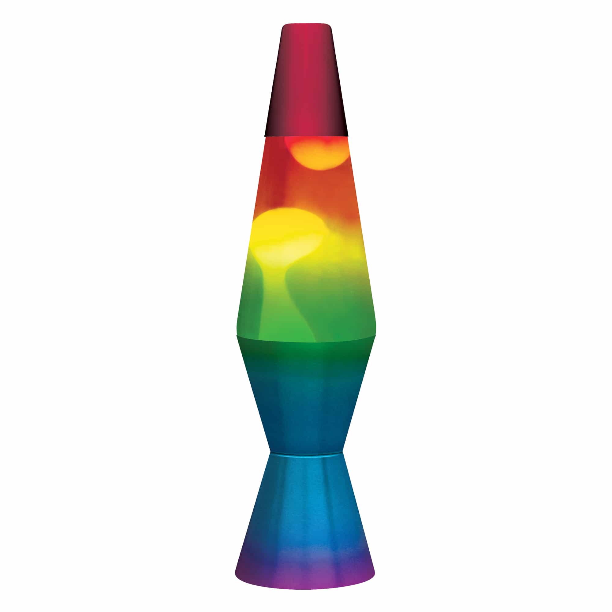 11.5" LAVA LAMP RAINBOW - WHITE/TRICOLOR - MD18