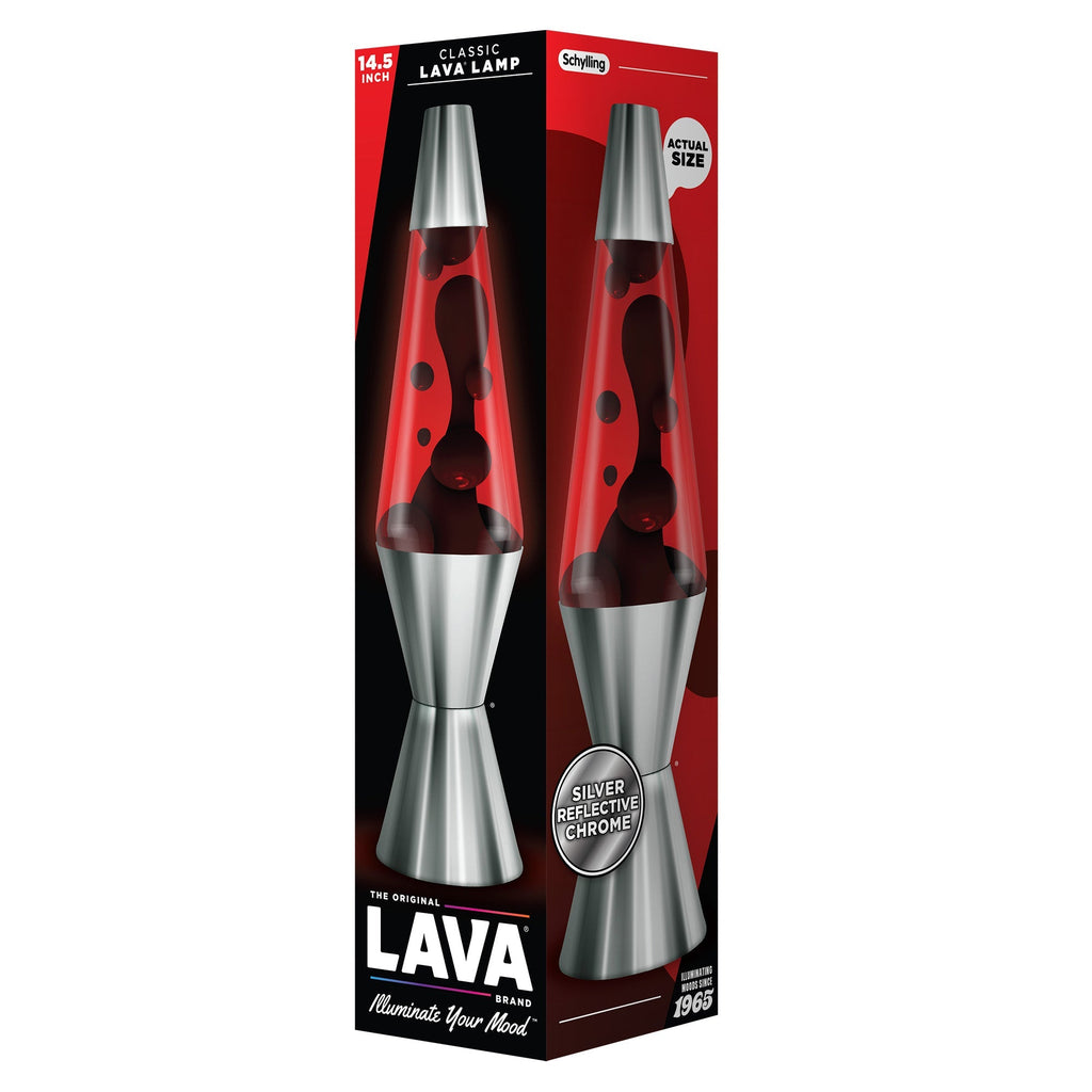 14.5" LAVA LAMP CHROME PLATED CRIMSON - AESV