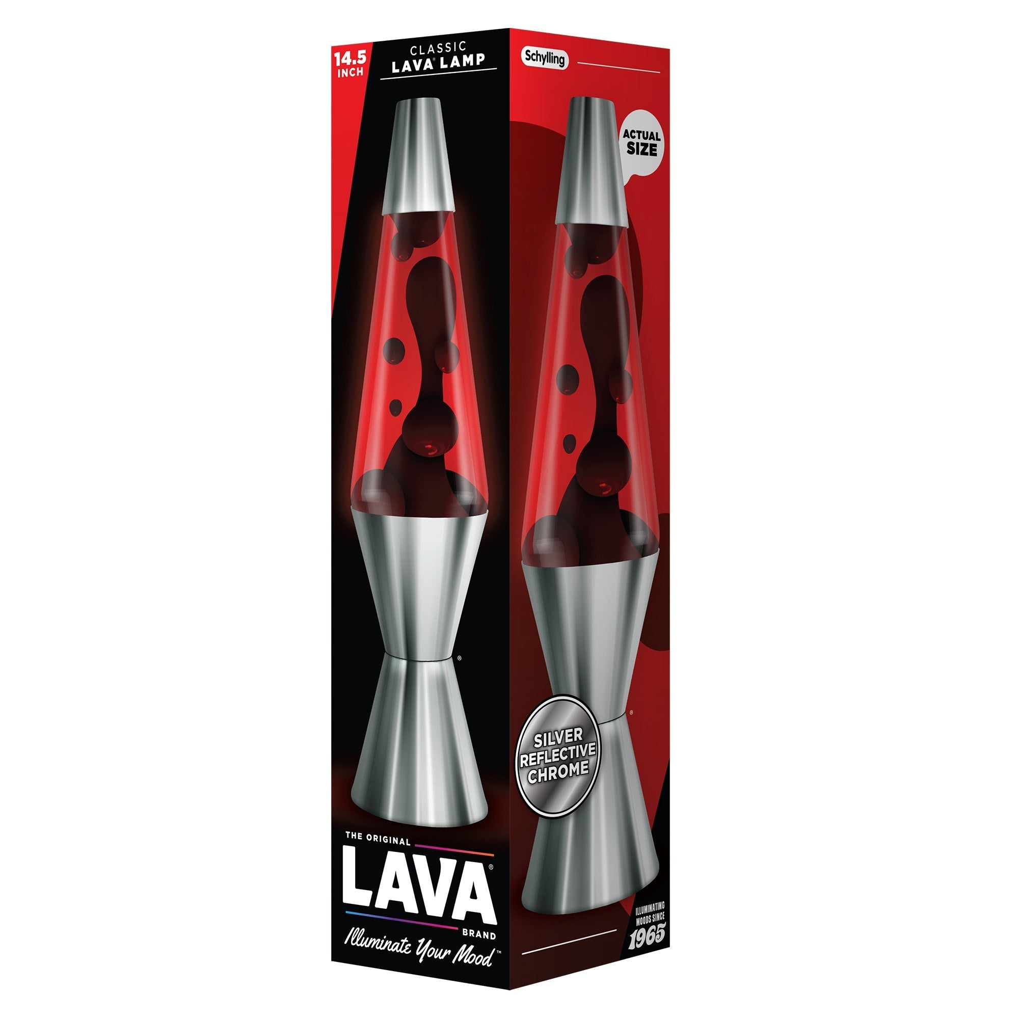 14.5" LAVA LAMP CHROME PLATED CRIMSON - AESV