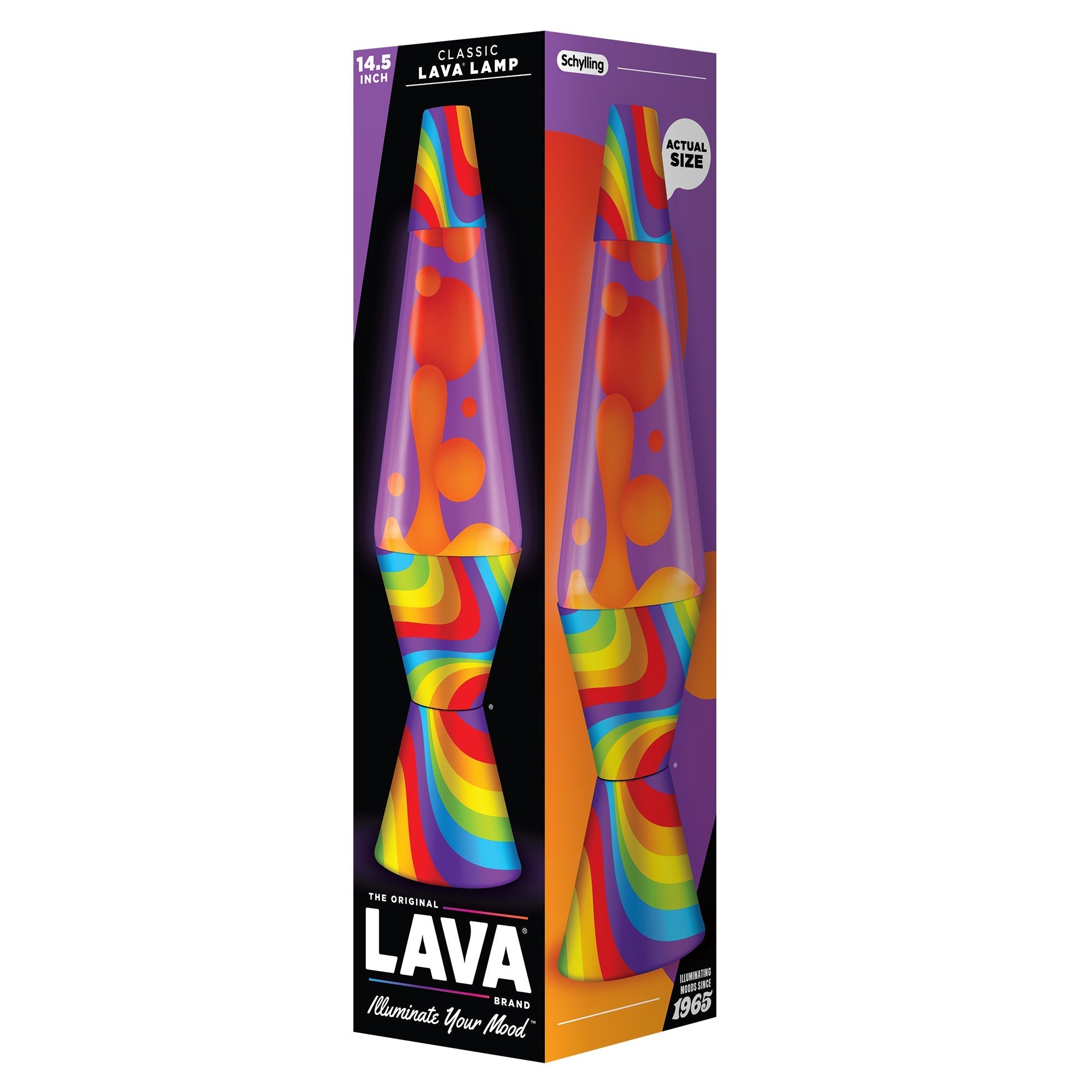 14.5" LAVA LAMP FLOWING COLOR BANDS - BR9B
