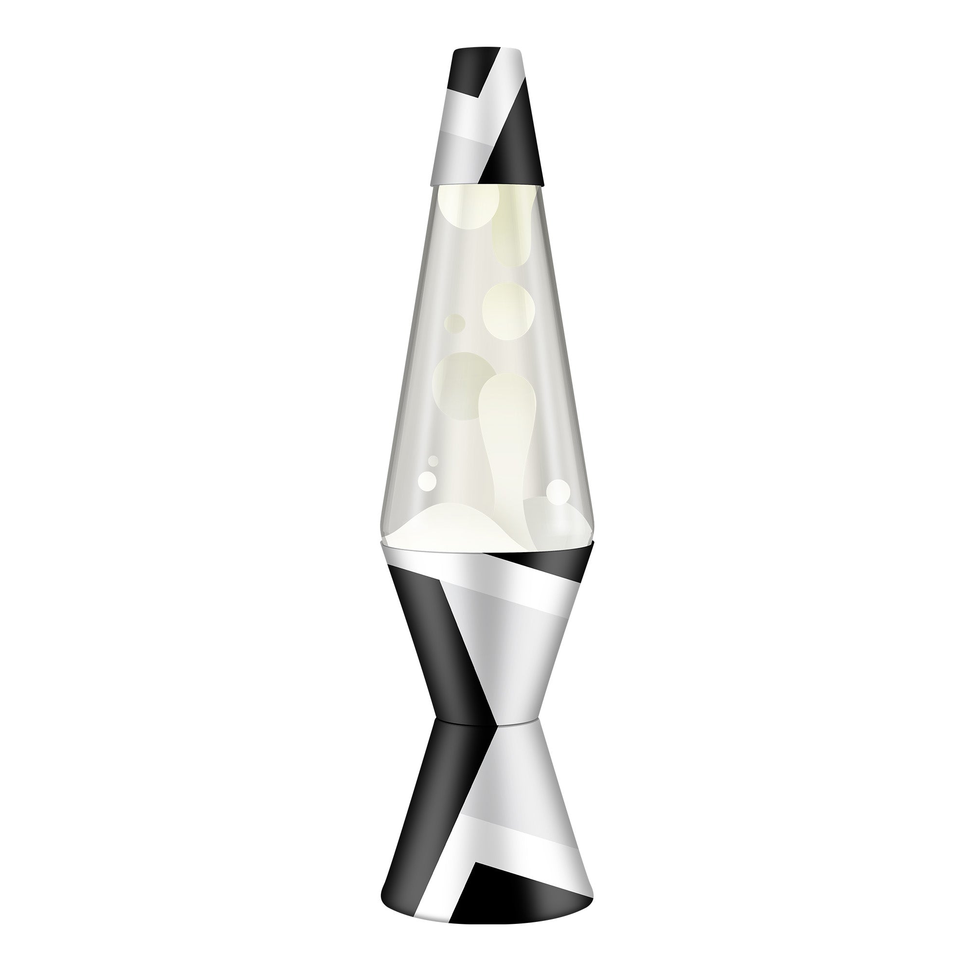14.5" LAVA LAMP POLYGONAL WHITE TONE - FW8C