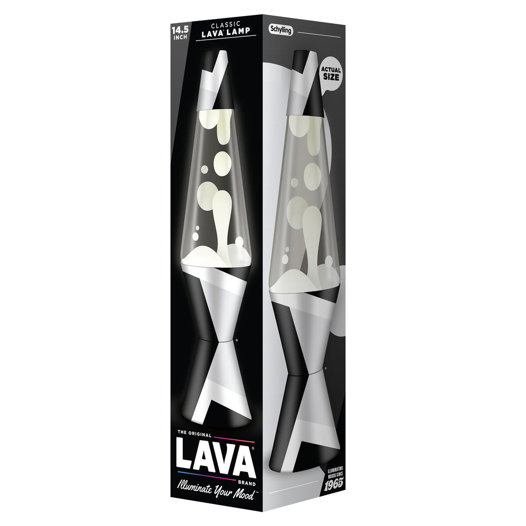 14.5" LAVA LAMP POLYGONAL WHITE TONE - FW8C