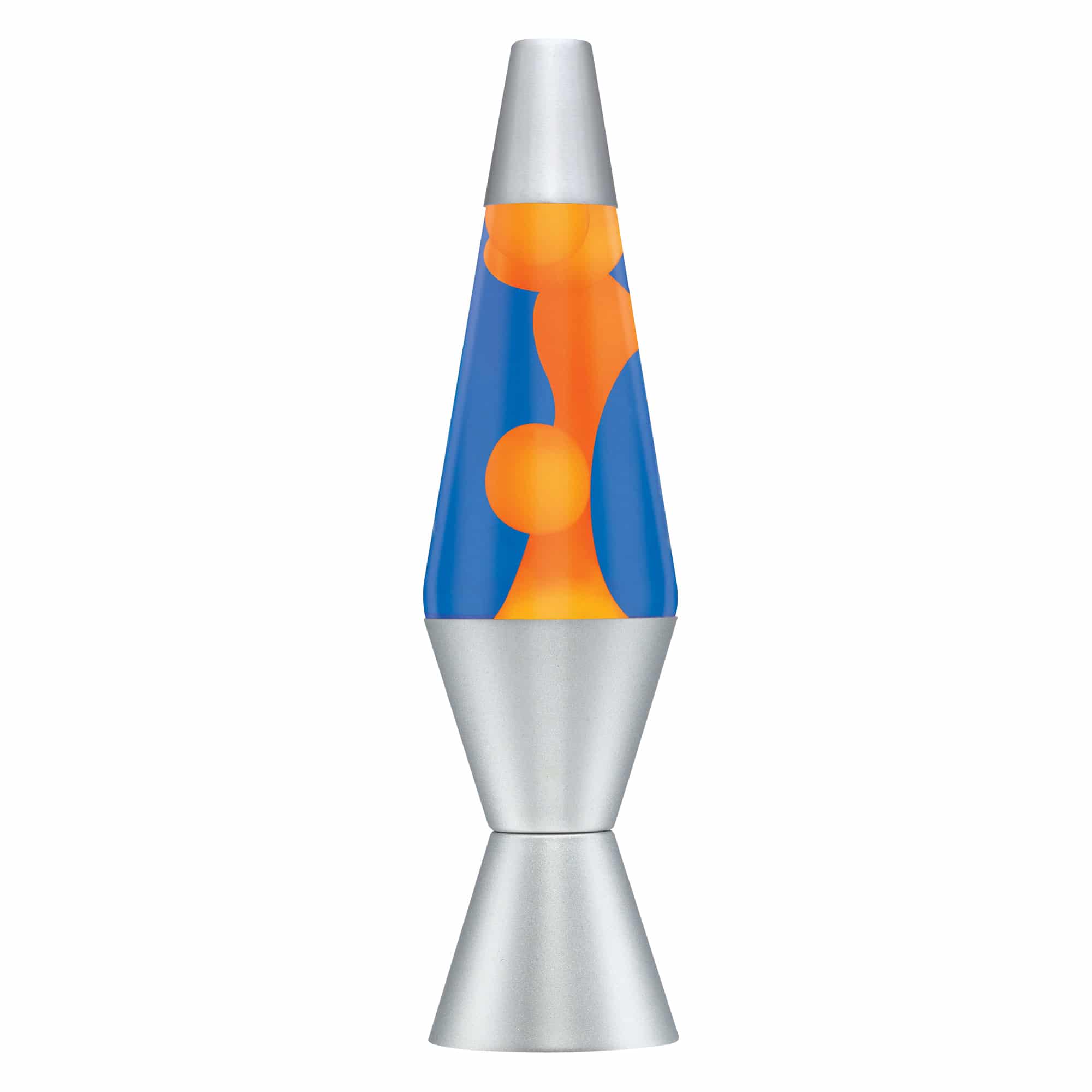 14.5" LAVA LAMP - ORANGE/BLUE/SILVER - WR32