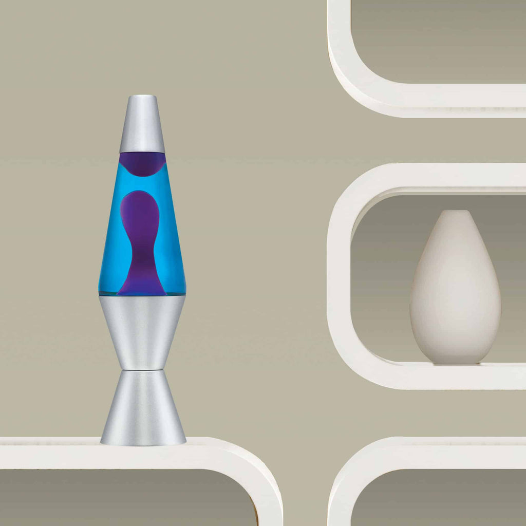 14.5" LAVA LAMP - PURPLE/BLUE/SILVER - XCZ3