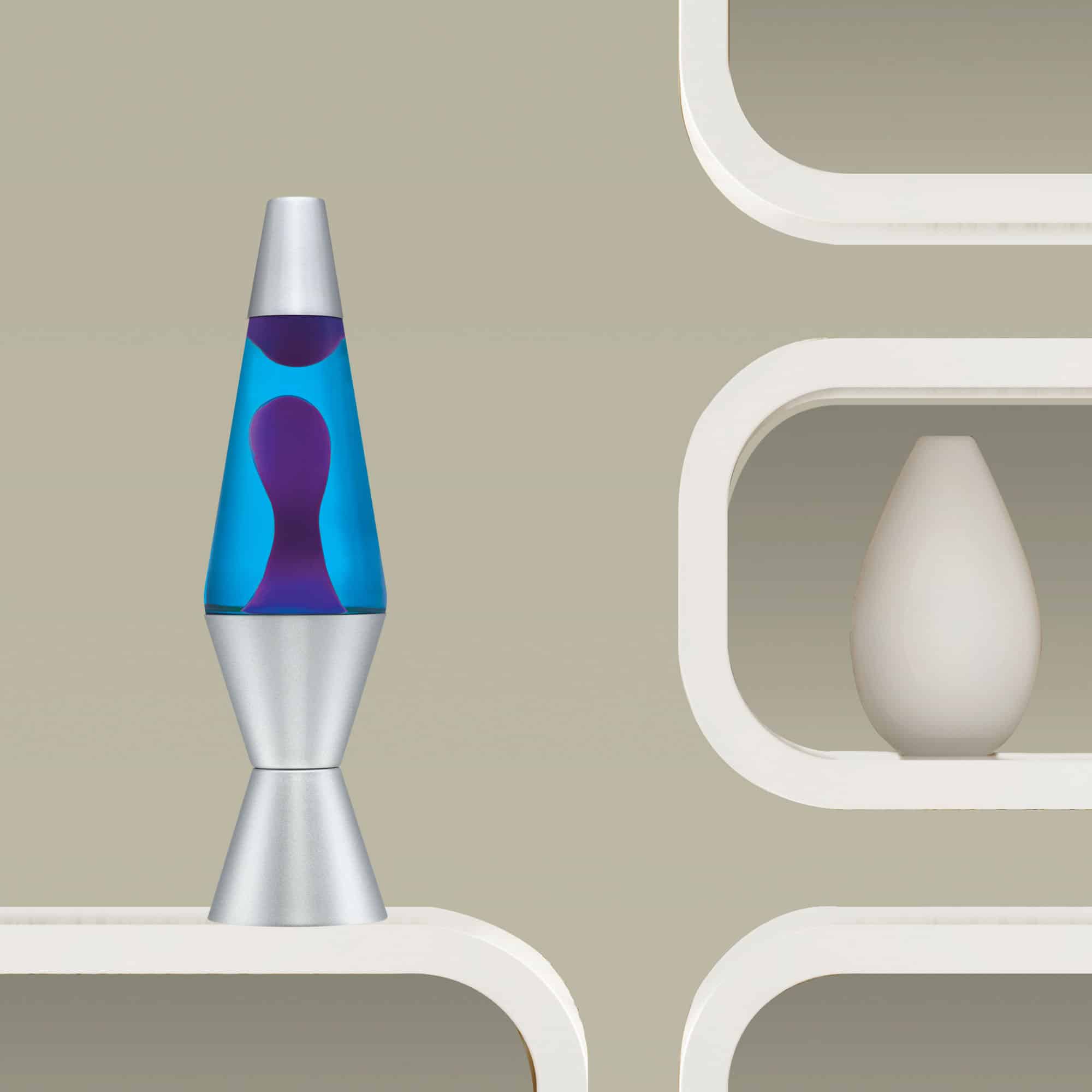 14.5" LAVA LAMP - PURPLE/BLUE/SILVER - XCZ3
