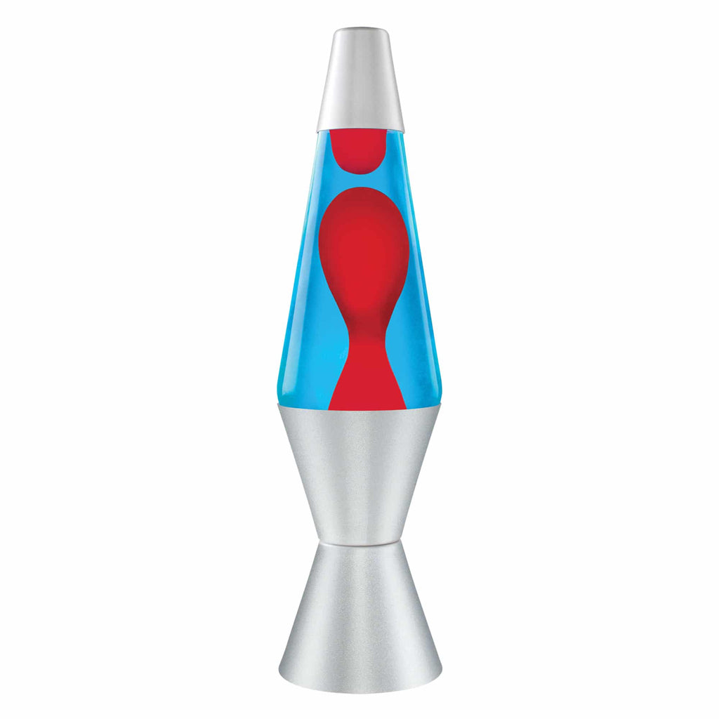 14.5" LAVA LAMP - RED/BLUE/SILVER - LCHF