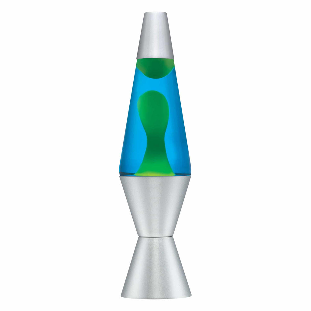 14.5" LAVA LAMP - YELLOW/BLUE/SILVER - ORAW