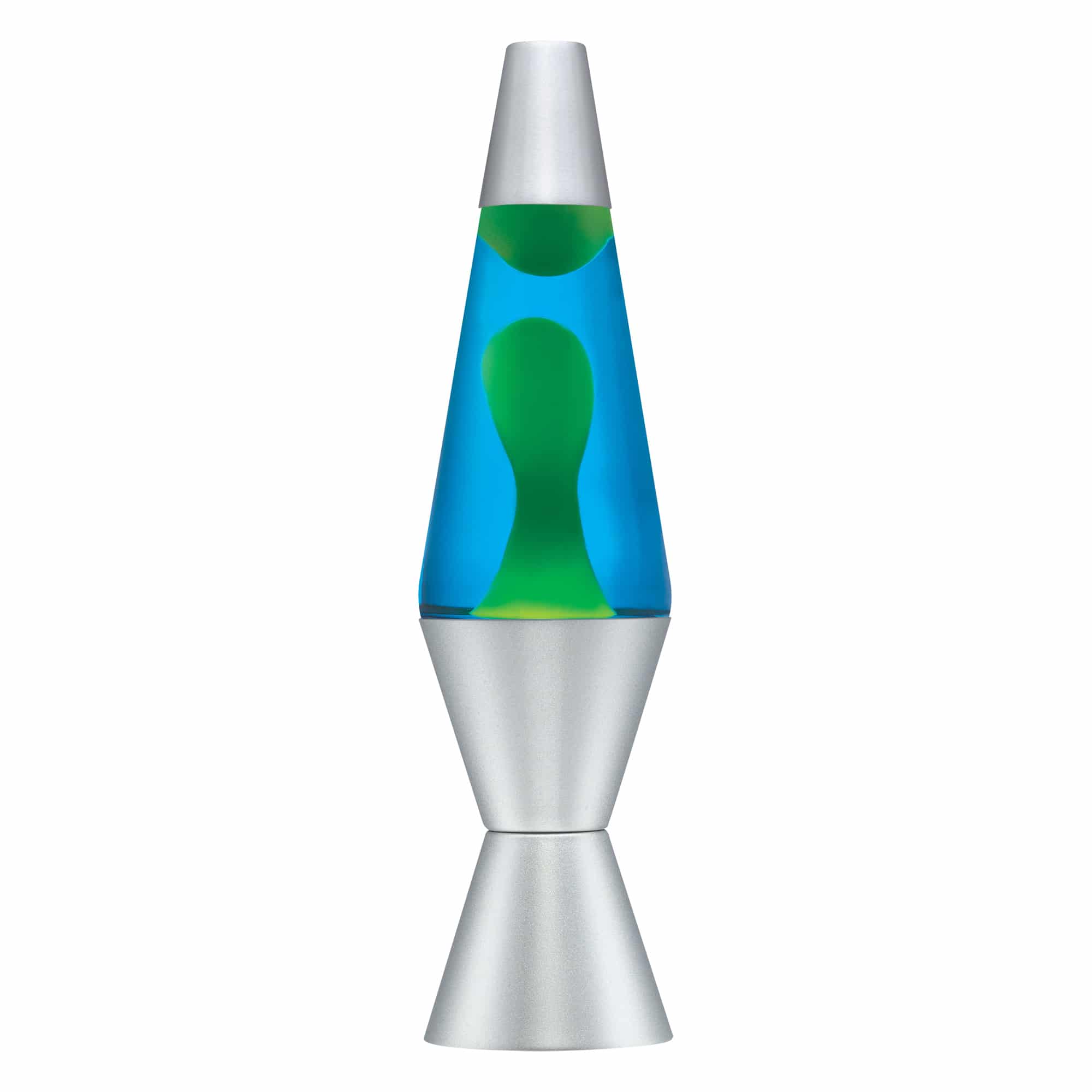 14.5" LAVA LAMP - YELLOW/BLUE/SILVER - ORAW