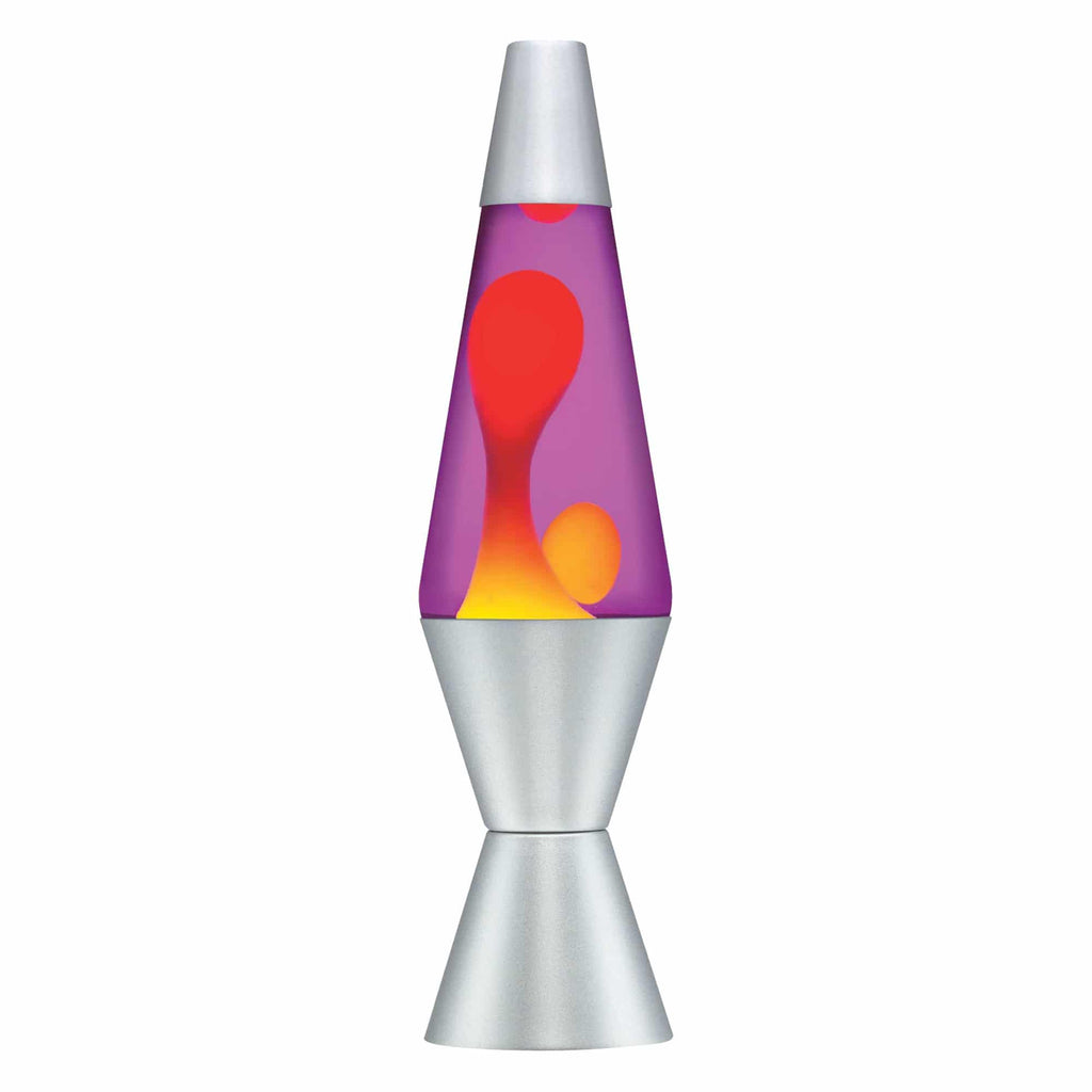14.5" LAVA LAMP - YELLOW/PURPLE/SILVER - P53N