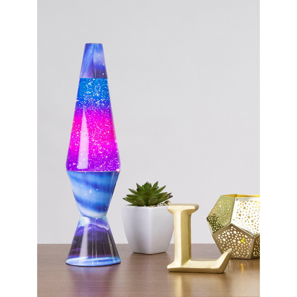 14.5" LAVA LAMP COLORMAX NORTHERN LIGHTS - GLITTER - 17LH