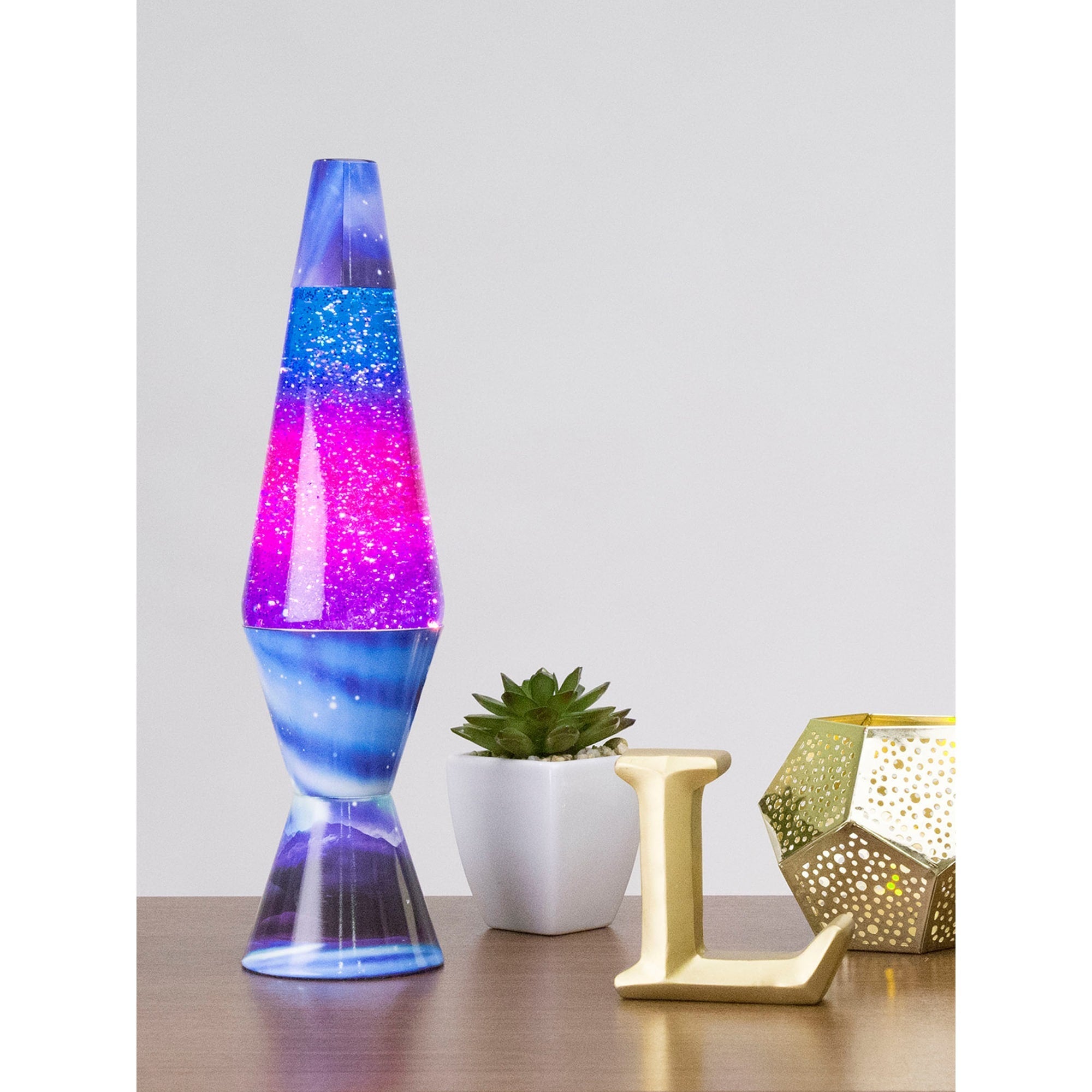 14.5" LAVA LAMP COLORMAX NORTHERN LIGHTS - GLITTER - 17LH