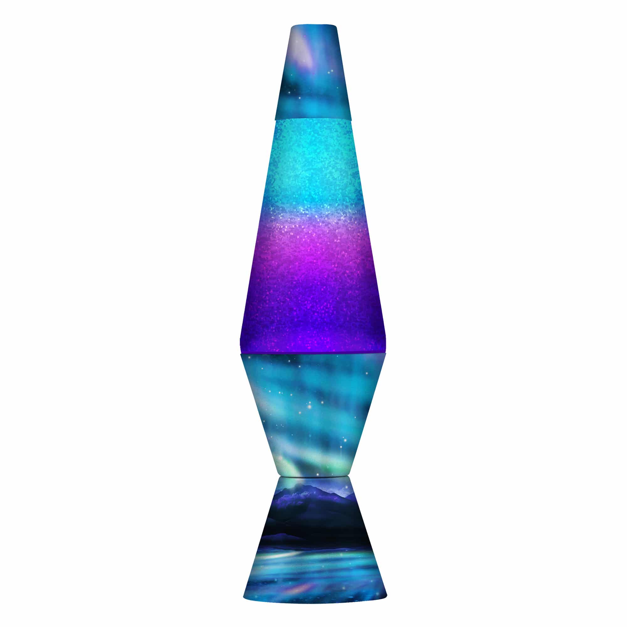 14.5" LAVA LAMP COLORMAX NORTHERN LIGHTS - GLITTER - 17LH