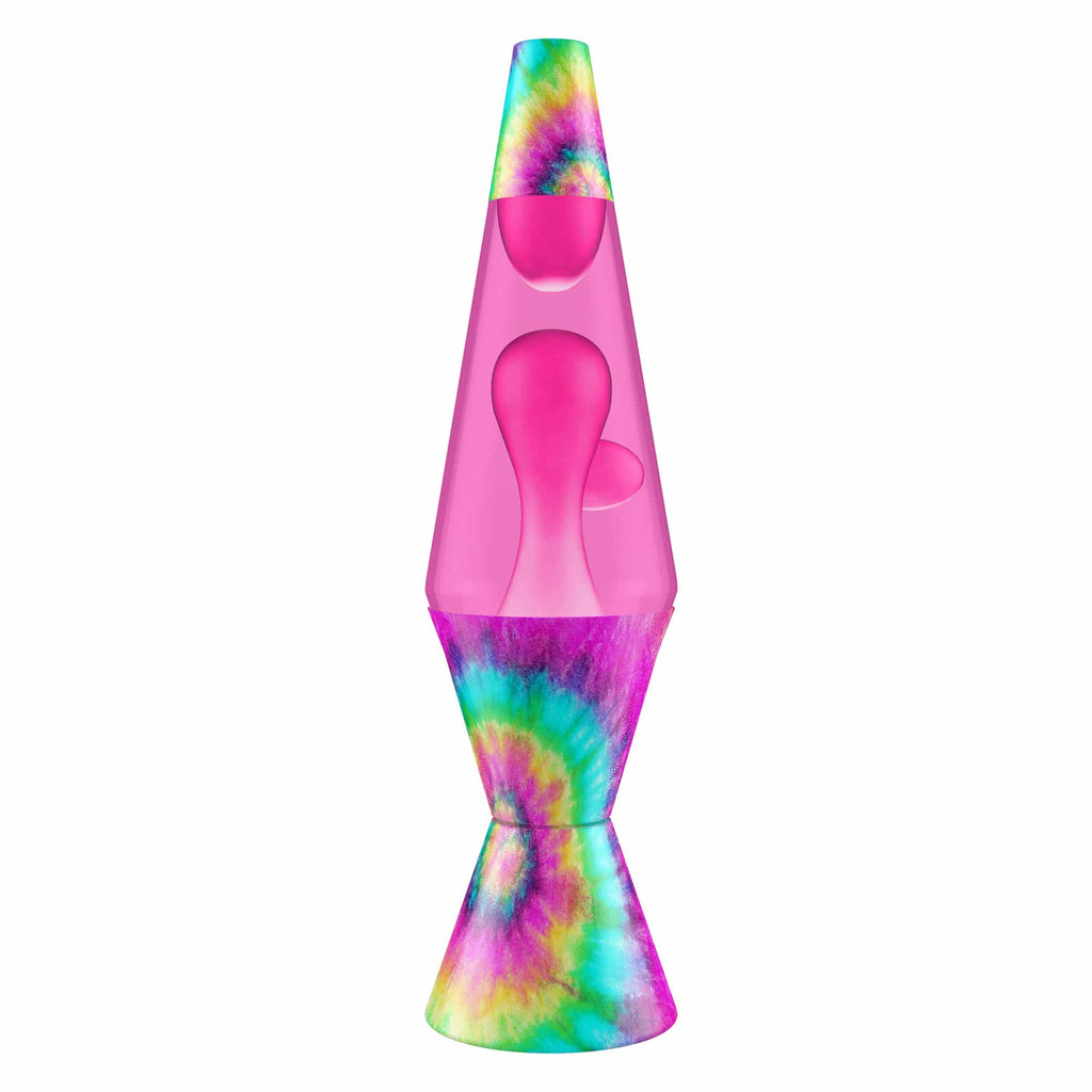 14.5" LAVA LAMP - TIE DYE PINK SPIRAL - MUUD