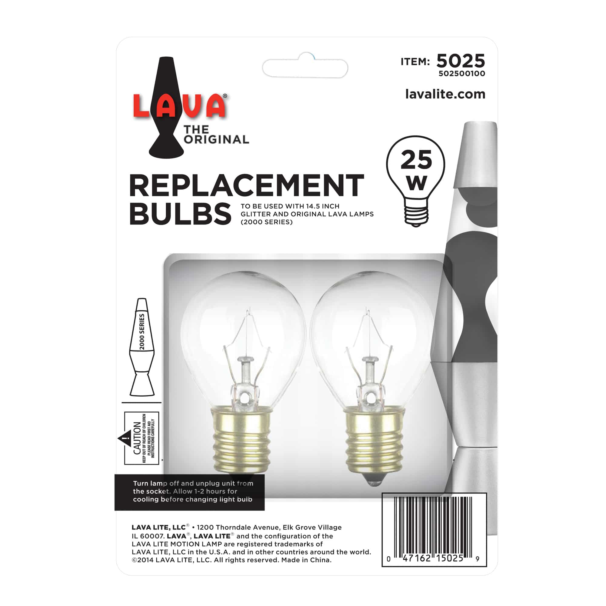 25W LAVA LAMP LIGHT BULB W/TRAY - 7O4E