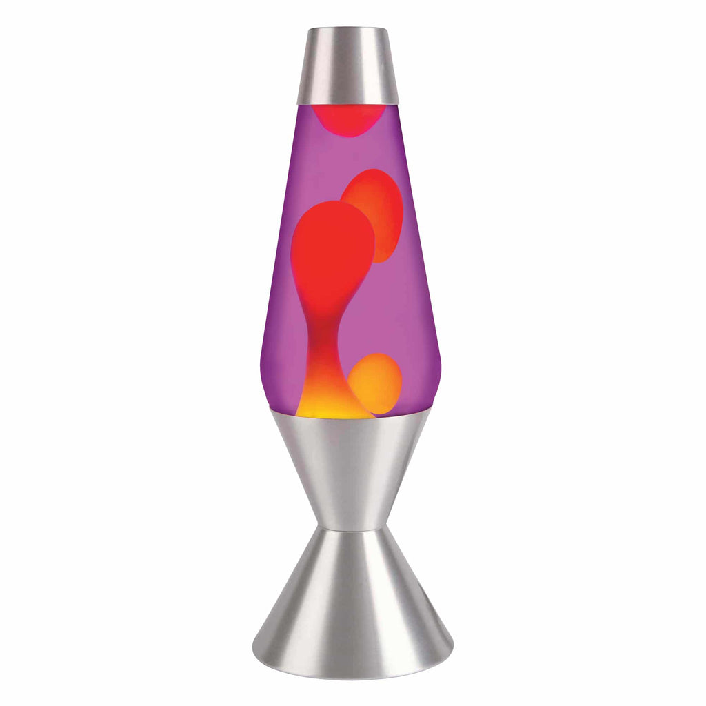 16.3" LAVA LAMP - YELLOW/PURPLE/SILVER - LCYZ