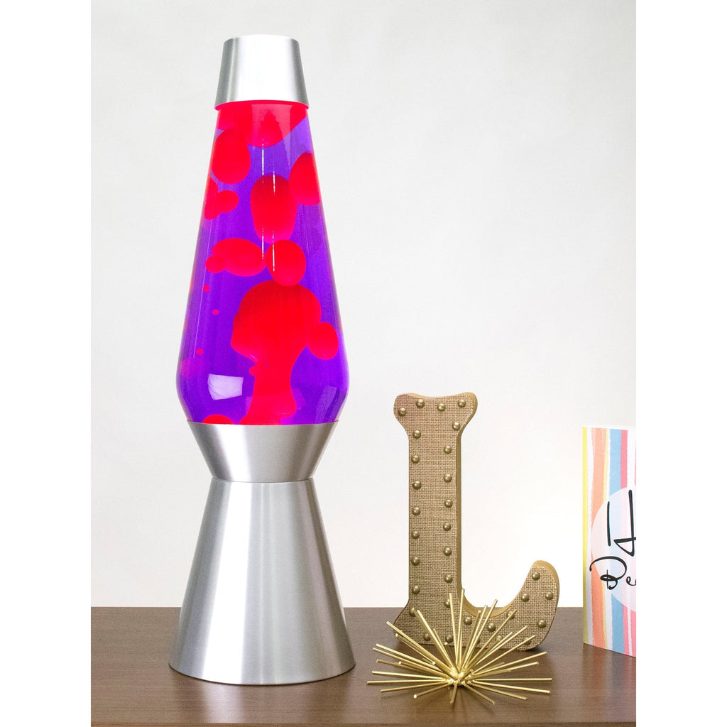 27" LAVA LAMP GRANDE - PINK/PURPLE/SILVER - ZLDK